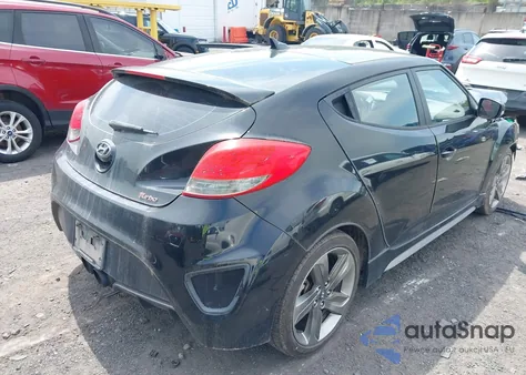 2015 Hyundai Veloster Turbo из США, поврежденный, VIN KMHTC6AE5FU228381